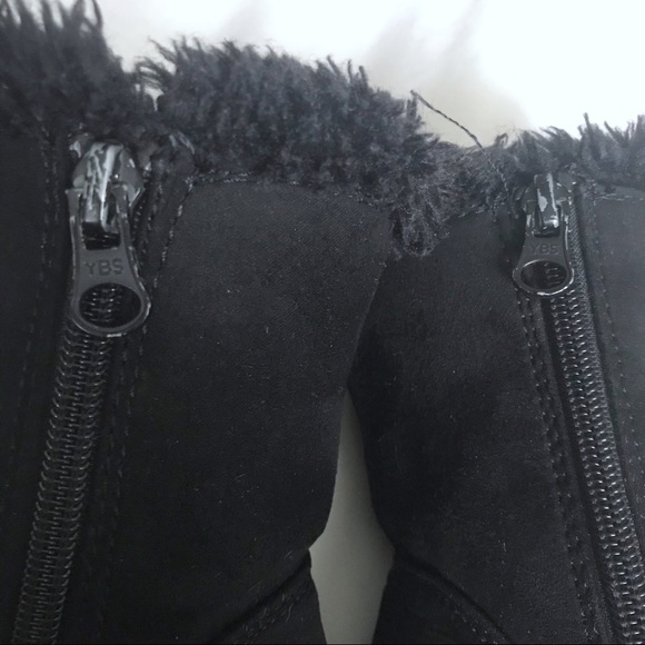 ⛔️SOLD⛔️ Cat & Jack Toddler Black Suede Boots - Picture 7 of 8